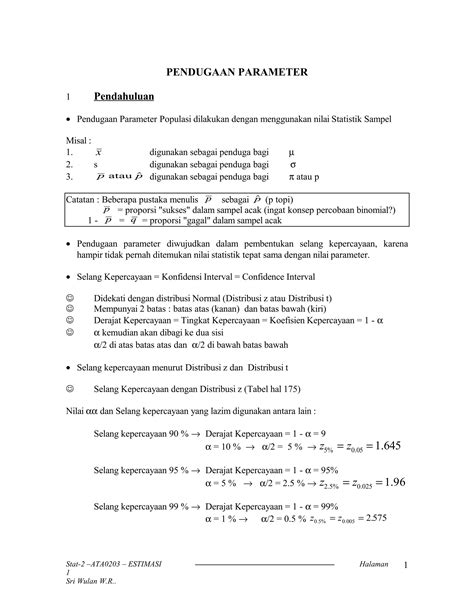 Pendugaan Parameter Statistik dan Estimasi | PDF - Scribd - wintechmobiles.com