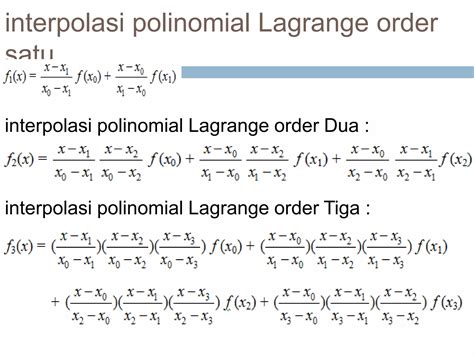 Penentuan Derajat Optimum Interpolasi pada Metode Lagrange dan Metode ... - wintechmobiles.com