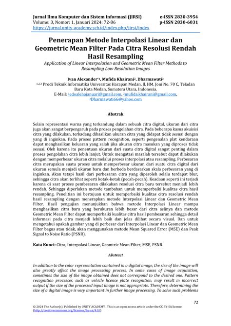 Penerapan Metode Interpolasi Linear dan Geometric Mean Filter Pada ... - wintechmobiles.com