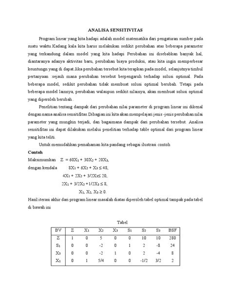 Penerapan Pemrograman Linear dan Analisis Sensitivitas untuk ... - wintechmobiles.com