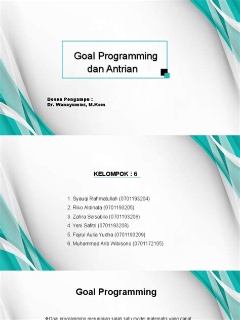 Pengantar Goal Programming dalam Riset Operasi - wintechmobiles.com