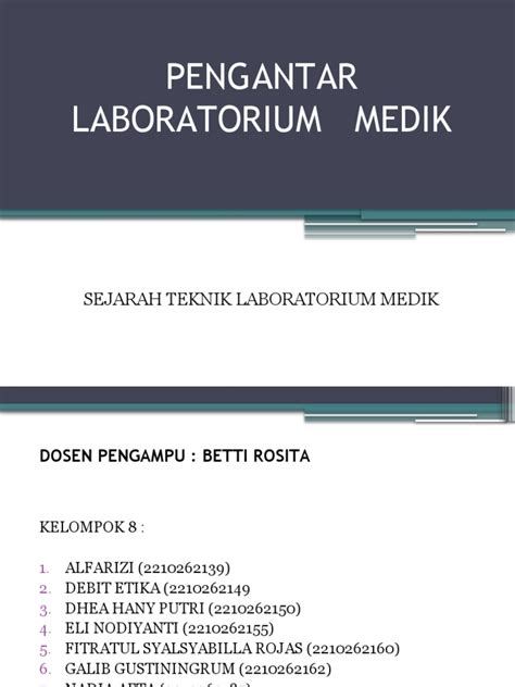 PENGANTAR LABORATORIUM MEDIK - ResearchGate - wintechmobiles.com