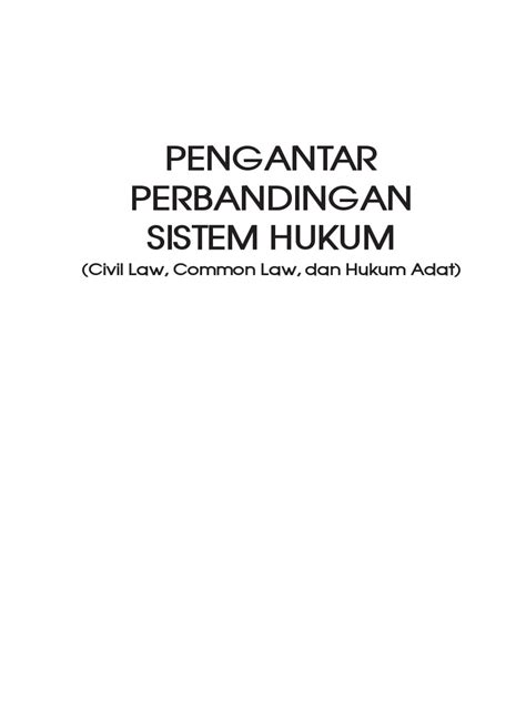 PENGANTAR PERBANDINGAN SISTEM HUKUM - wintechmobiles.com