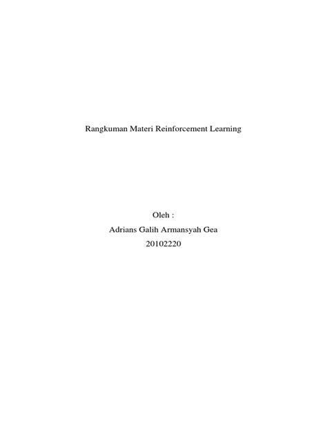 Pengantar Reinforcement Learning | PDF - Scribd - coolestguyplanet.net