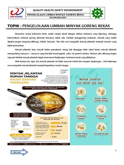 Pengelolaan Limbah Minyak Goreng Bekas - raincitystudios.com