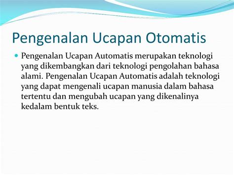 Pengenalan ucapan - Wikipedia bahasa Indonesia, ensiklopedia bebas - coolestguyplanet.net