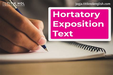 Pengertian Hortatory Exposition & Contoh Hortatory … - coolestguyplanet.net