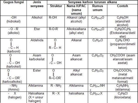 Pengetian Dan Macam-macam Gugus Fungsi Terlengkap - wintechmobiles.com