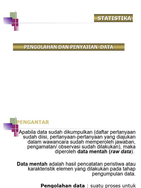 Pengolahan dan Penyajian Data Statistika | PDF - Scribd - wintechmobiles.com