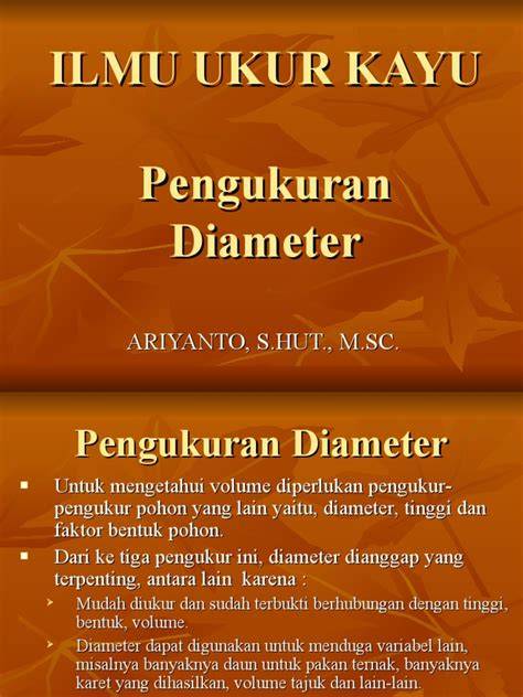 Pengukuran Diameter dan Tinggi Pohon | PDF - raincitystudios.com