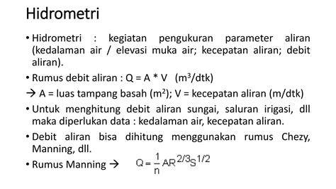 Pengukuran Tinggi Muka Air Sungai | PDF | Sains - wintechmobiles.com