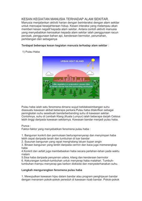 Penyesuaian Manusia terhadap Keadaan Alam - raincitystudios.com