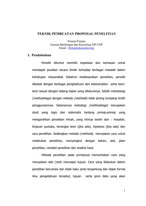 PENYUSUNAN PROPOSAL PENELITIAN