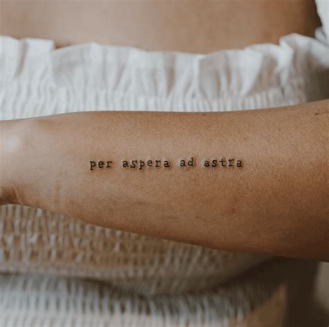 PER ASPERA AD ASTRA Tattoos
