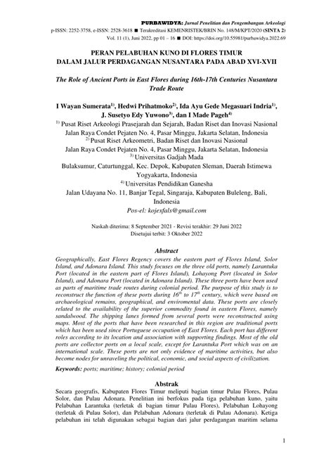 Peran Pelabuhan Kuno di Flores Ti... preview & related info - Mendeley - wintechmobiles.com