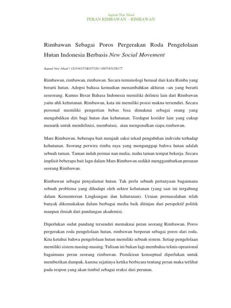 Peran Rimbawan dalam Pengelolaan Hutan | PDF - raincitystudios.com