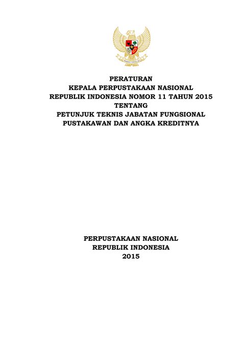 PERATURAN PERPUSTAKAAN NASIONAL REPUBLIK INDONESIA …