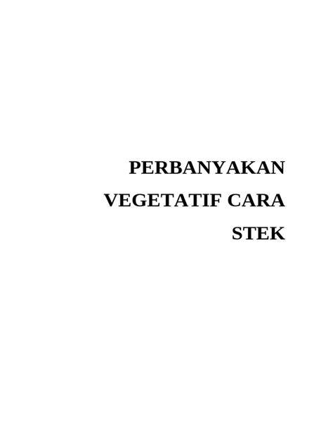 Perbanyakan Tanaman dengan Stek | PDF - Scribd - raincitystudios.com