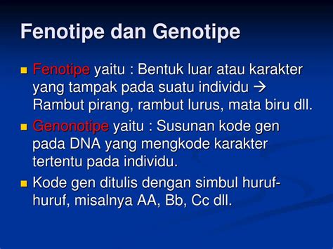 Perbedaan fenotipe dan genotipe - Filo - wintechmobiles.com