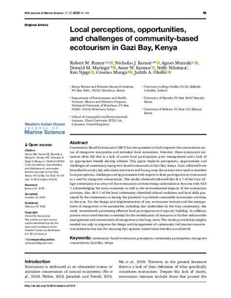 Perceptions, challenges and opportunities of community-managed ... - raincitystudios.com