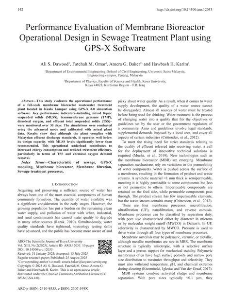 Performance Evaluation of Membrane Bioreactor Operational Design … - raincitystudios.com