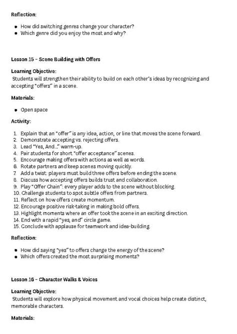 Performance Games | Improv Notes - muktibox.com