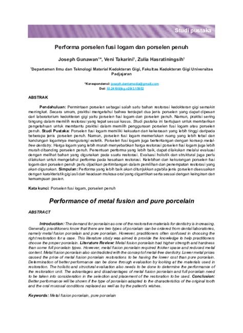 Performance of metal fusion and pure porcelain - muktibox.com
