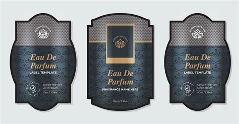 Perfume label design PSD - Freepik - muktibox.com