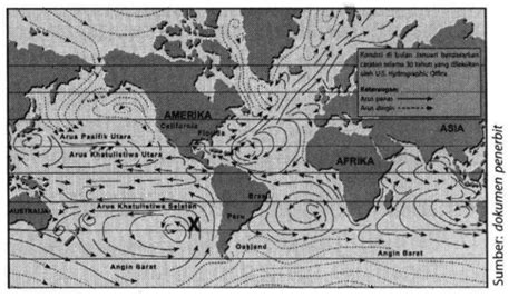 Perhatikan peta arus laut berikut! Arus laut b... - Roboguru - wintechmobiles.com