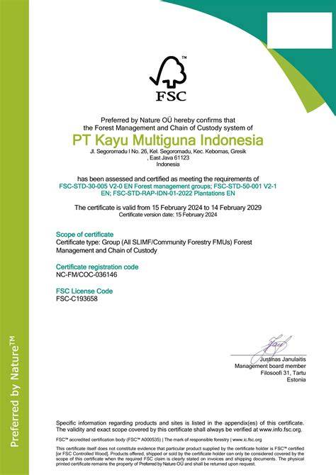 Perhutani Raih Sertifikat FSC Forest Management | Agrofarm - raincitystudios.com