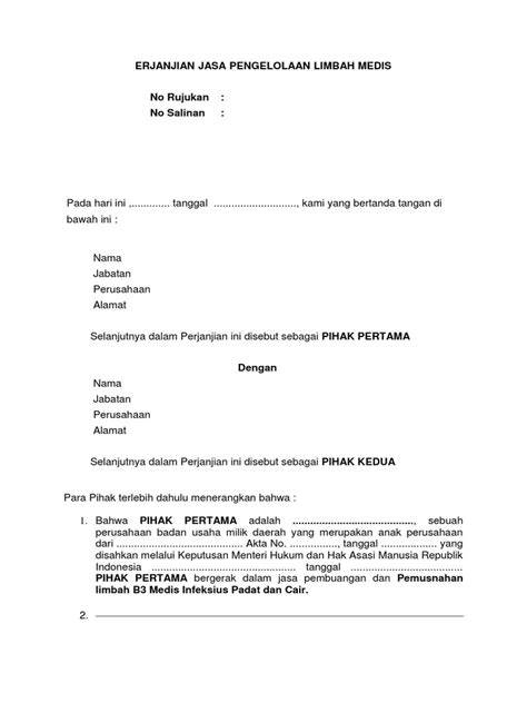 Perjanjian Kerjasama Pengangkutan Sampah | PDF - Scribd - raincitystudios.com