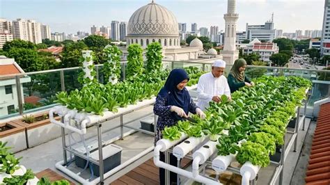 Perkebunan Sayur Hidroponik di Atap Masjid - raincitystudios.com