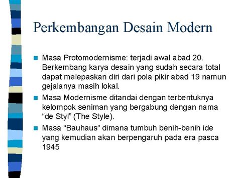 Perkembangan Desain Modernisme | PDF - Scribd - muktibox.com