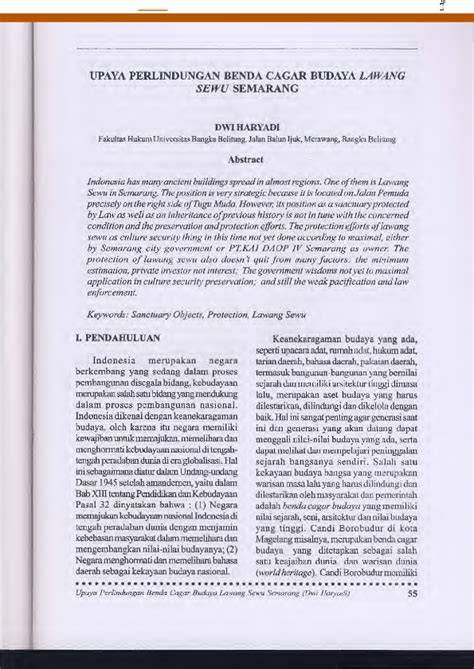 Perlindungan Benda Cagar Budaya | PDF - Scribd - raincitystudios.com