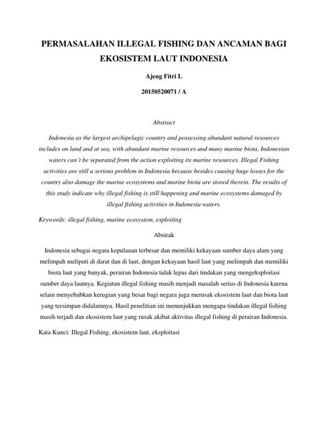 PERMASALAHAN ILLEGAL FISHING DAN ANCAMAN BAGI - raincitystudios.com