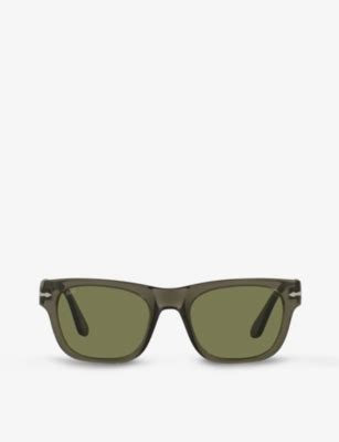 PERSOL - PO3269S square-frame acetate sunglasses - Selfridges