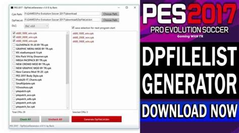 PES 17 - DpFileList Generator by Baris + DLC 3.