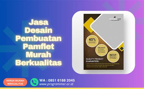 Pesan Desain Pamflet dan Logo Berkualitas - muktibox.com