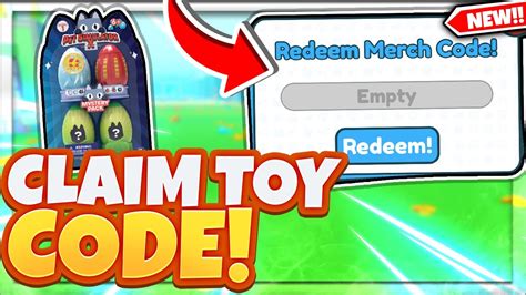 PET SIMULATOR X TOY CODE! (REDEEM CODE) - YouTube