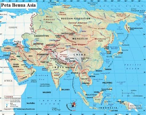 Peta Asia & Penjelasan Peta Benua Asia Lengkap - wintechmobiles.com