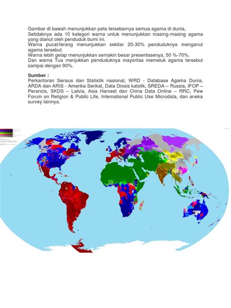Peta Persebaran Agama di Dunia - wintechmobiles.com