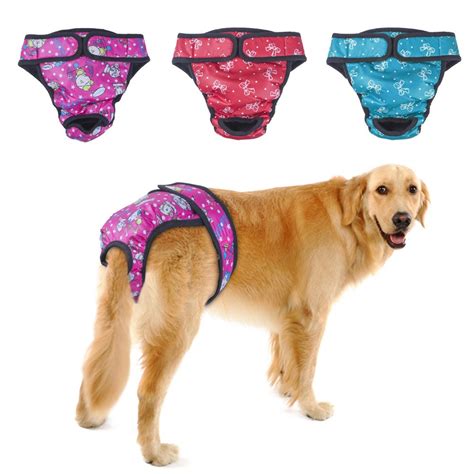 PETBABA Female Dog Diapers, 3 Pcs Period Pants, …