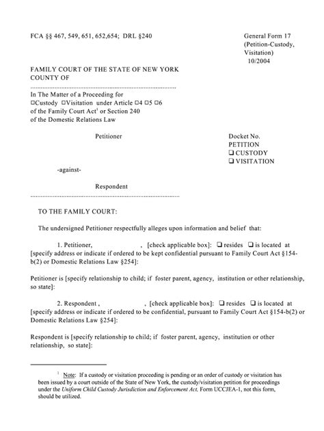 PETITION for EMERGENCY CUSTODY ORDER Form Fill Out and Sign Printable