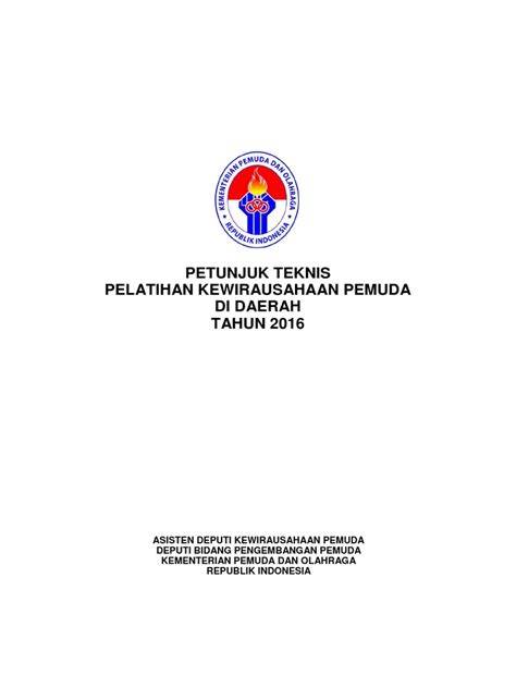 PETUNJUK TEKNIS TAHUN 2016 - Pertalindo - raincitystudios.com