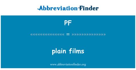 PF definition of PF by Medical dictionary