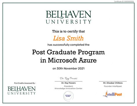 PG Program in Microsoft Azure from Belhaven University