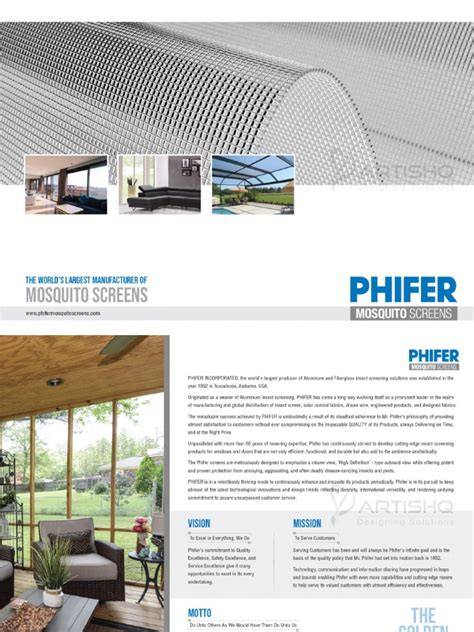 Phifer Mosquito Screens - The world's No1 brand - raincitystudios.com