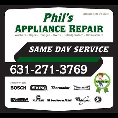 PHIL’S APPLIANCE REPAIR - 16 Reviews