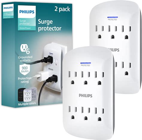 PHILIPS Outlet Extender with 2-USB Port, Charging Station, …