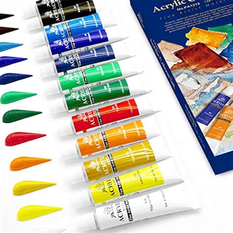 PHOENIX Acrylic Paint Set 12 Color x 12ml / 0.4 Fl Oz Tubes Non …